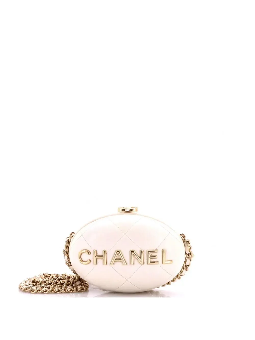 Chanel Oval Minaudiere Clutch On Chain #342482C20B